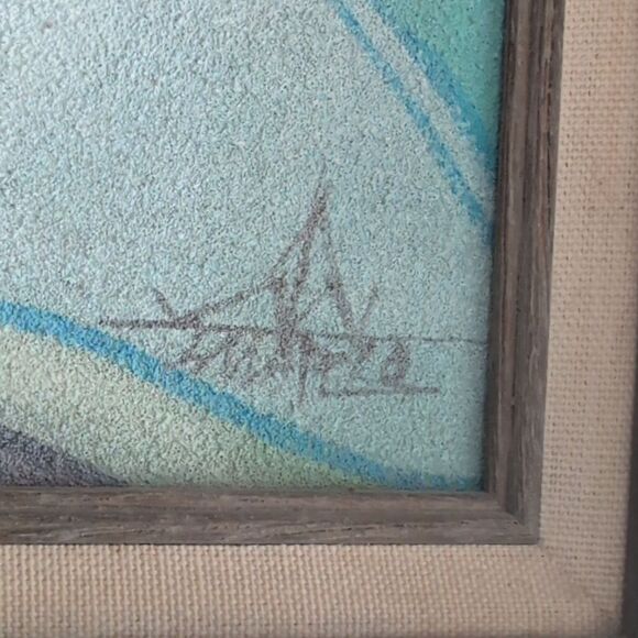 Vintage 90s Myung Mario Jung Sand Painting‎ Pueblo Native American Pottery - Picture 9 of 10